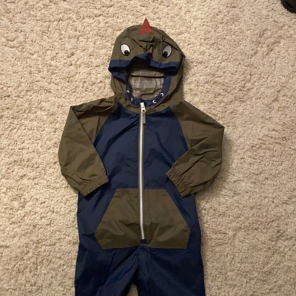 Dinosaur rain coat/ poncho one piece